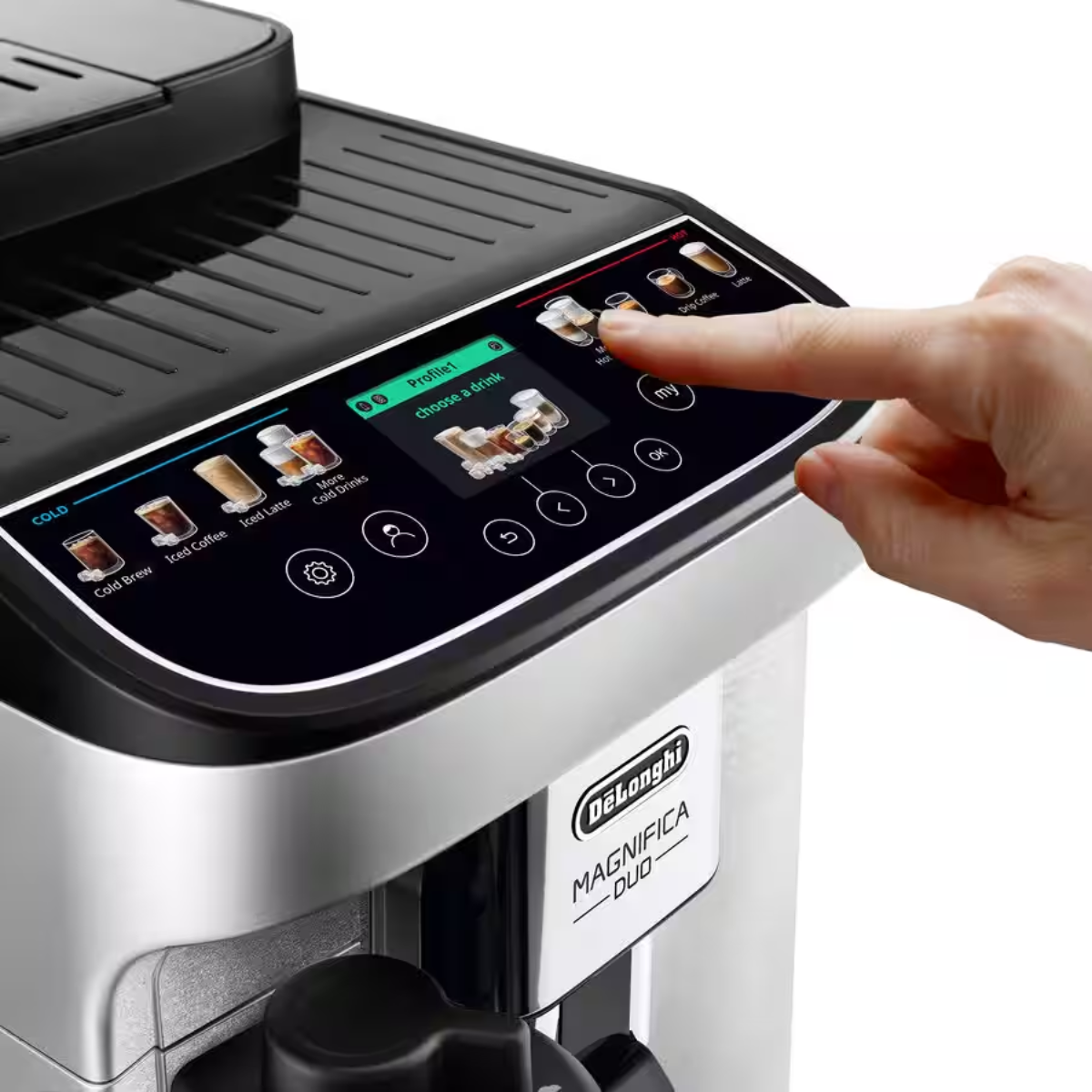 Delonghi Magnifica Duo Automatic Espresso Machine #ECAM33080SXB – view 2