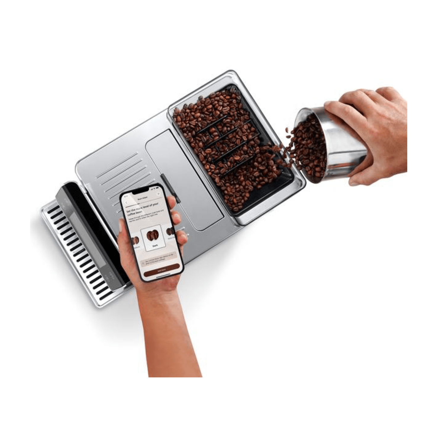 Delonghi PrimaDonna Aromatic Automatic Espresso Machine #ECAM63075TM – view 2