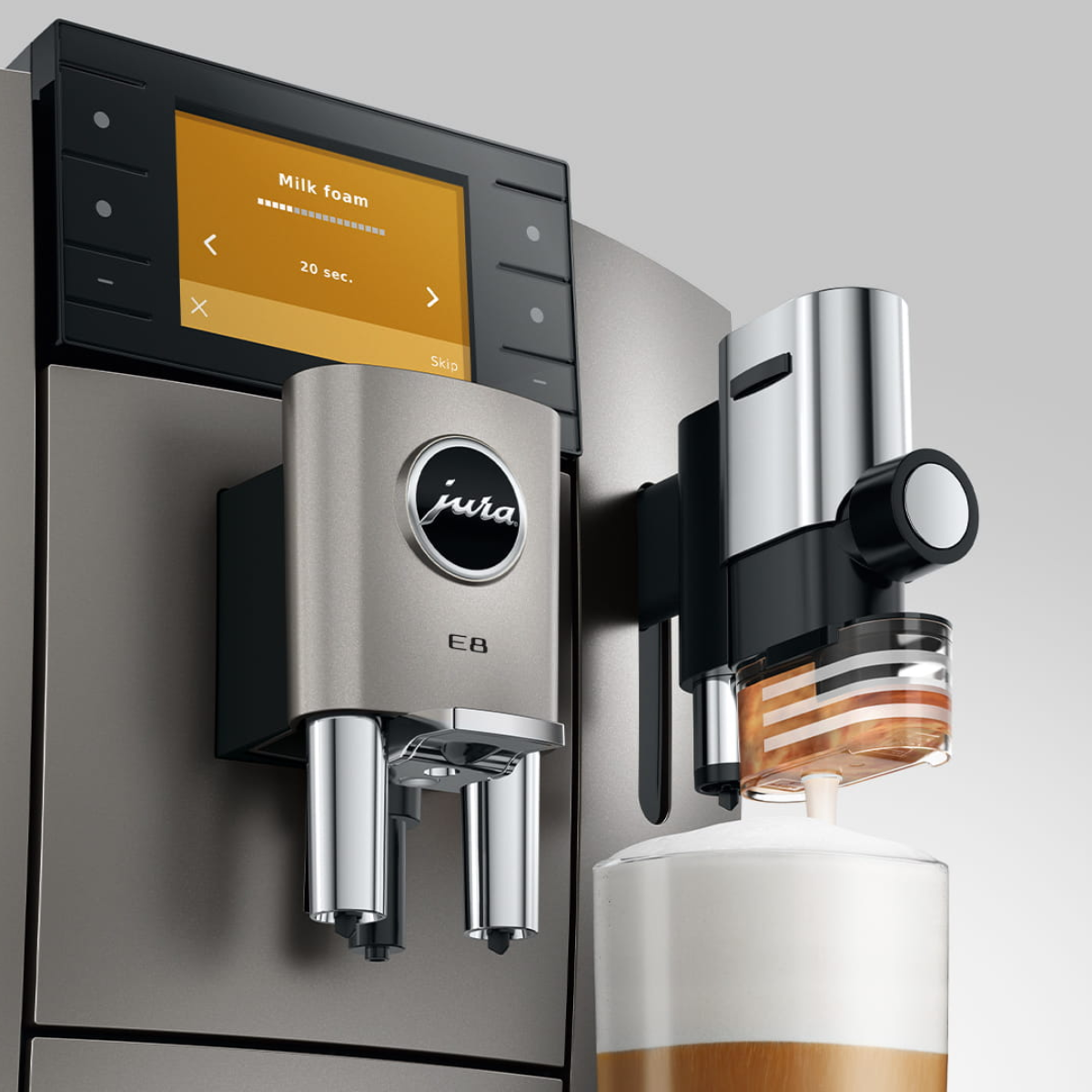 Jura E8 Automatic Espresso Machine, Midnight Silver #15722 (2026) – view 5