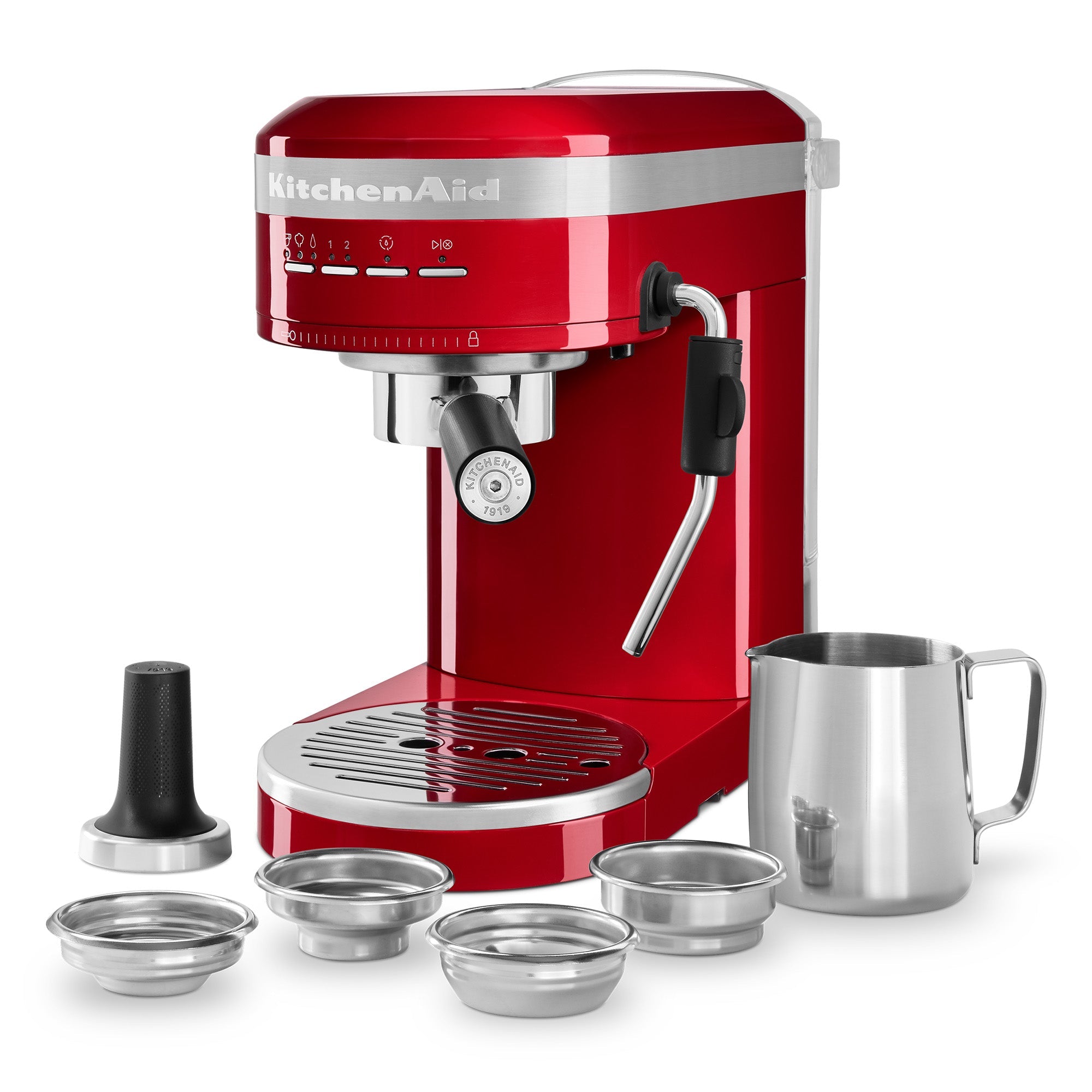 KitchenAid Semi-Automatic Espresso Machine - Empire Red – view 2