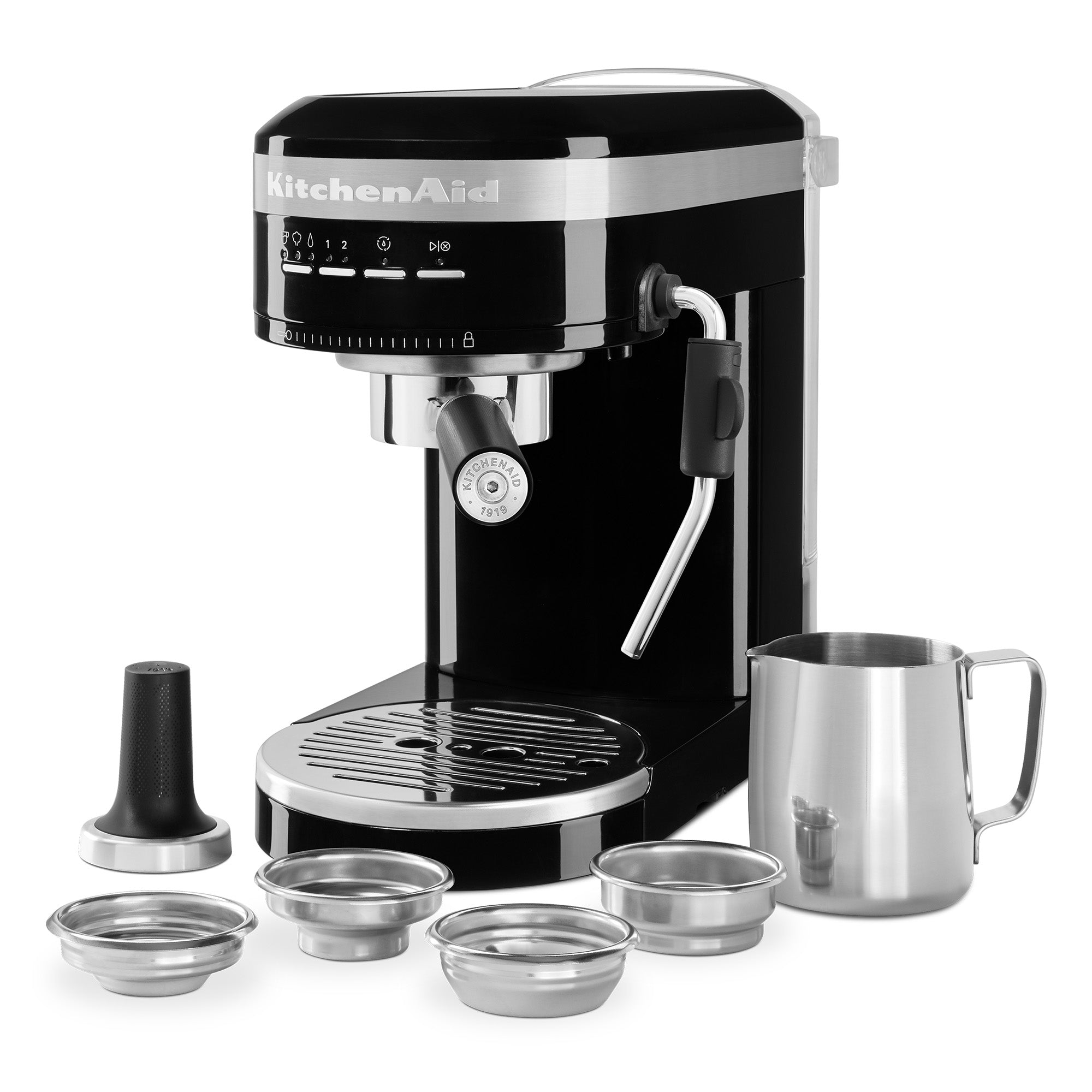 KitchenAid Semi-Automatic Espresso Machine - Onyx Black – view 2