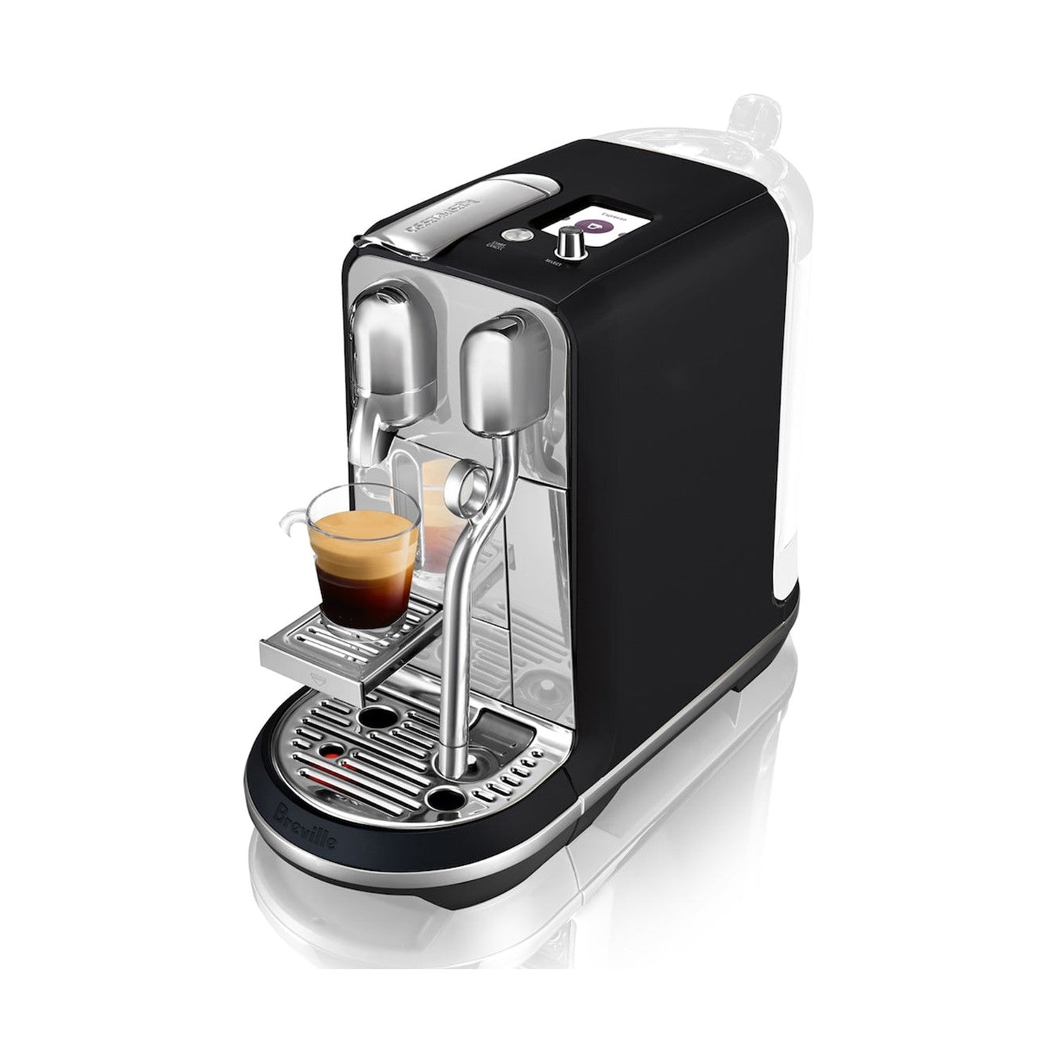 Nespresso OriginalLine Creatista by Breville, Black Truffle #BVE850SST1BNA1 – view 2