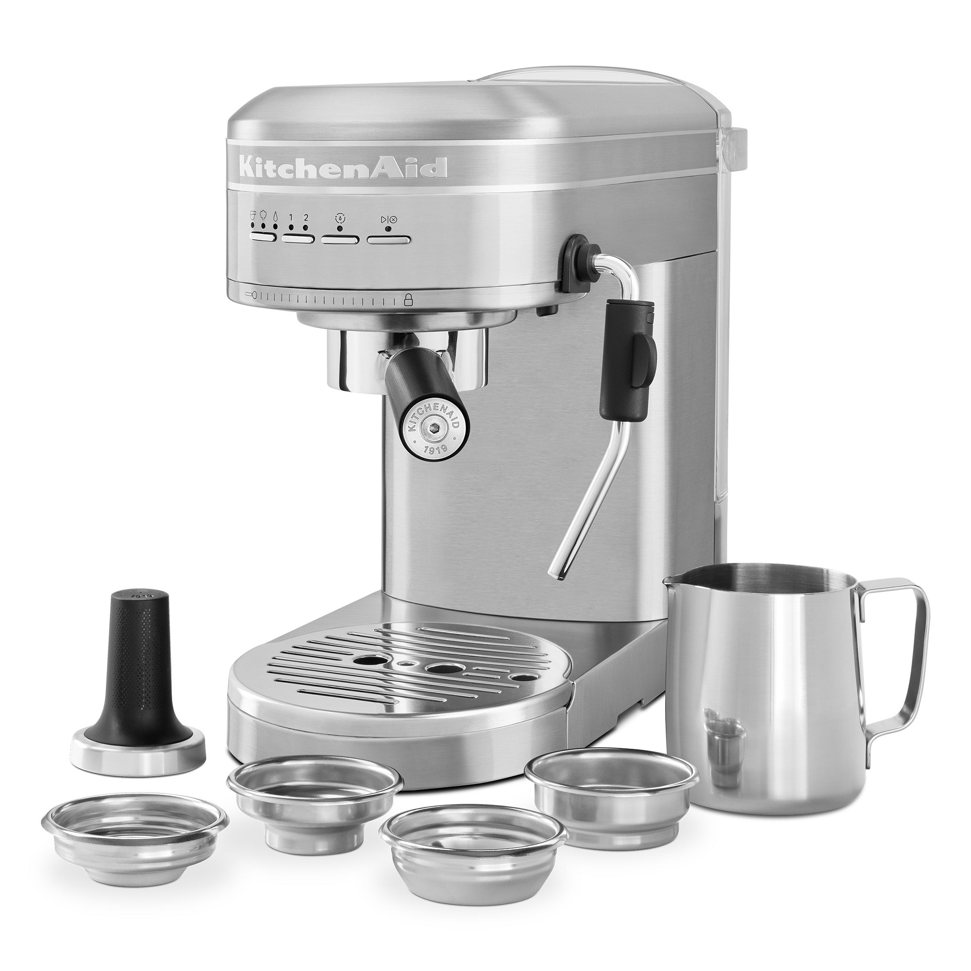 KitchenAid Semi-Automatic Espresso Machine - Brushed Stainless Steel – view 2